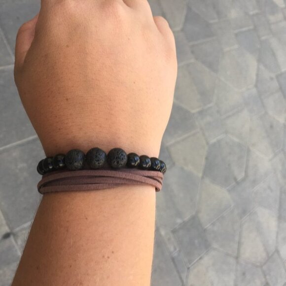 3/$30 Watermelon Quartz Diffuser Bracelet - Picture 3 of 4